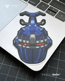 JBF-BB Blue Beet - Small Vinyl Sticker