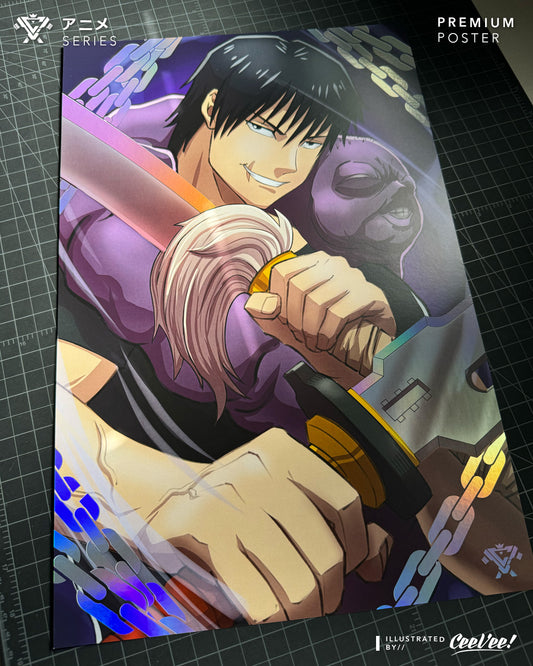 Toji Premium Foil Poster - 11" x 17"