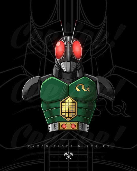 Black RX - 8" x 10" Mini Poster