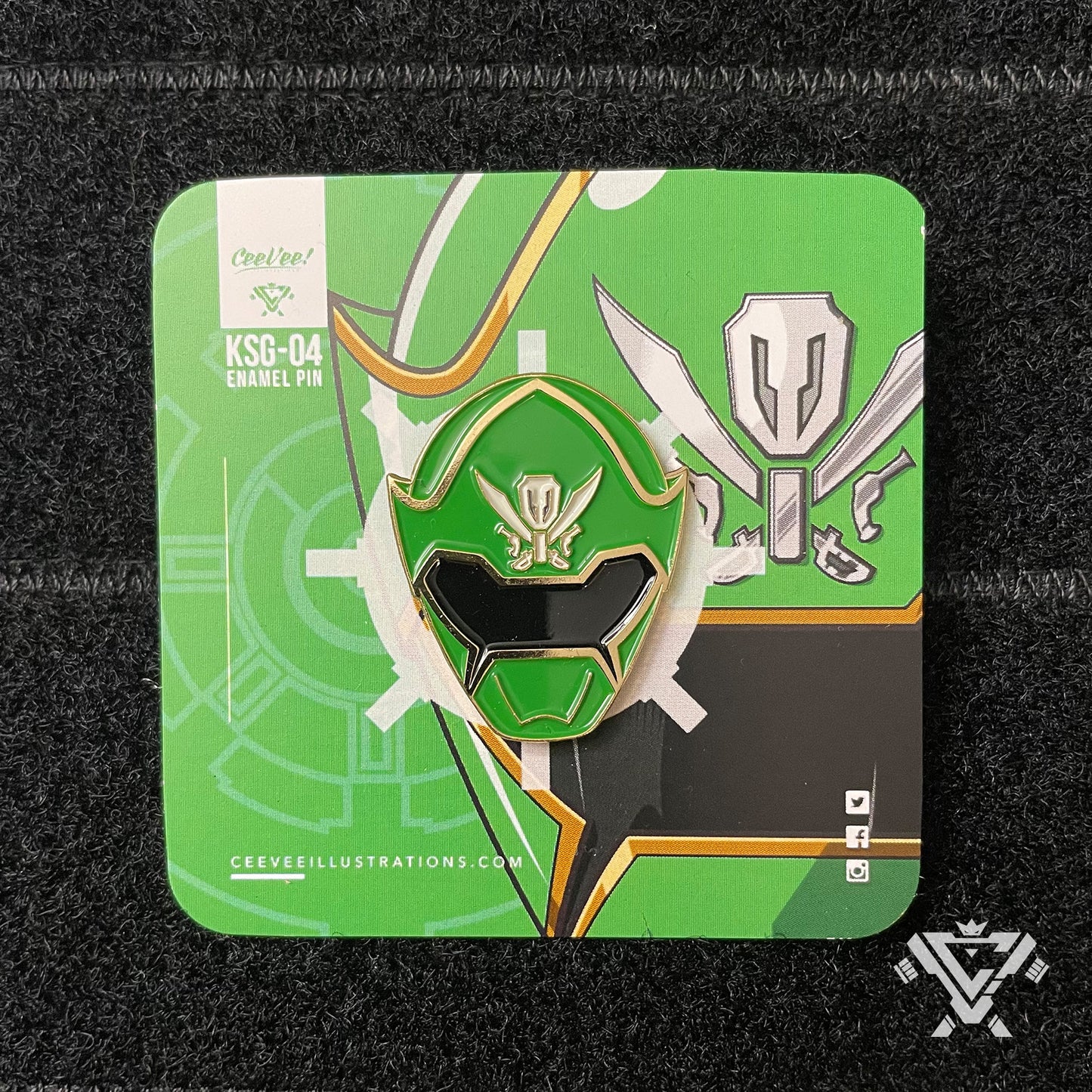 KSG-04 GokaiGreen - Collectible Enamel Pin