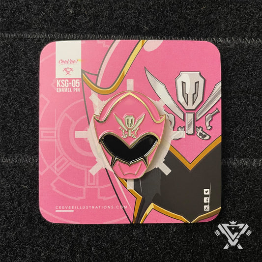 KSG-05 GokaiPink - Collectible Enamel Pin