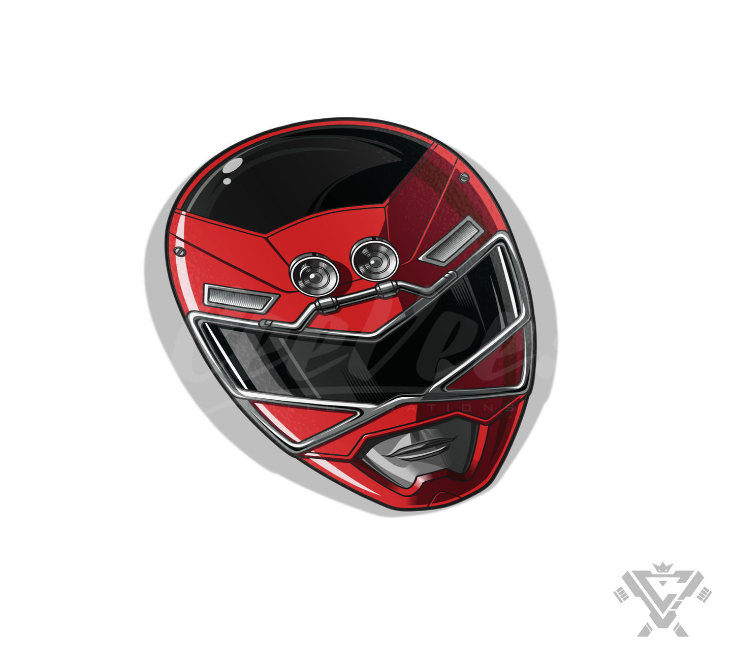 GSC-01 Red Racer - 3"x 3" Vinyl Sticker