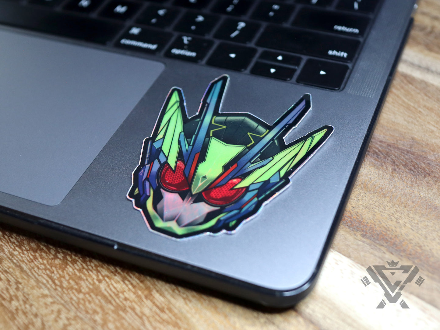 KR01-SAH Shining Assault Hopper Head - 3"x 3" Holographic Sticker