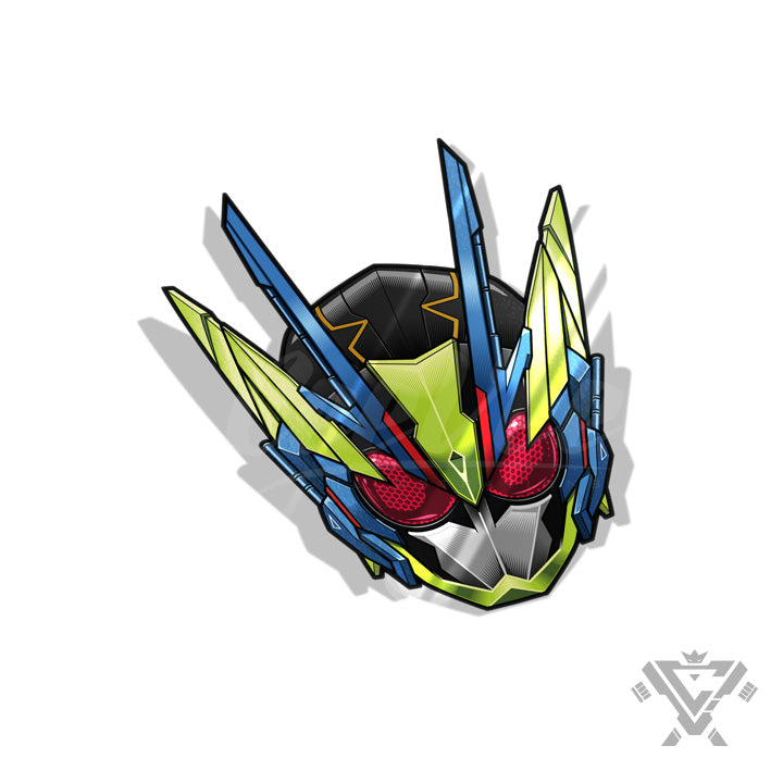 KR01-SAH Shining Assault Hopper Head - 3"x 3" Holographic Sticker