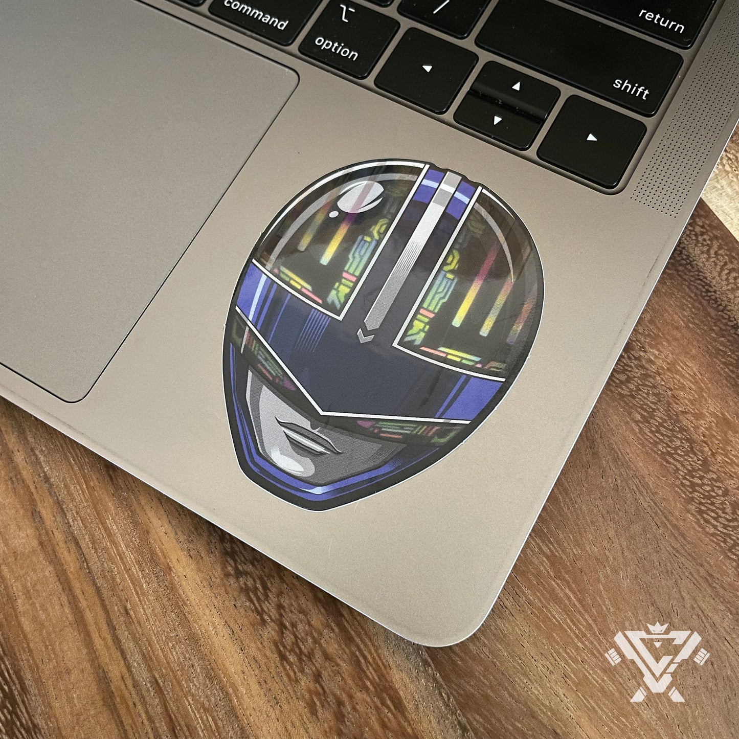 MST-03 TimeBlue - 3"x 3" Holofoil Vinyl Sticker