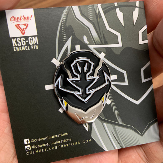 KSG-GM GokaiSilver Gold Mode - Collectible Enamel Pin