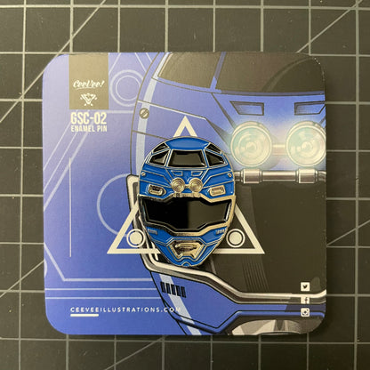 GSC-02 Blue Racer - Soft Enamel Collectible Pin