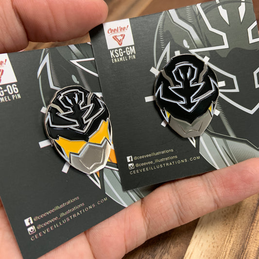 KSG-06 + KSG-GM GokaiSilver 2 Pack - Soft Enamel Collectible Pins